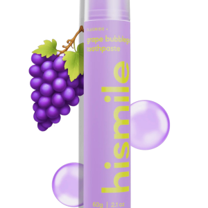 Зубна паста зі смаком виноградної жуйки Hismile Grape Bubblegum Toothpaste 60g